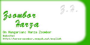 zsombor harza business card